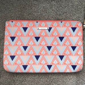 Stella and Dot colorful, patterned clutch.